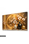 Ceramic Vase with an Elegant Flower on a Branch, Single-Piece, Unlit Canvas - Canvas Painting - 2