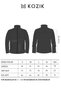 Burgundy Men's Fleece Jacket, Full-Zip, True to Size Fit, 3 Pockets, Outdoor - 9