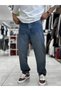 Blue Baggy Jeans with Slits WE-3298 - 3