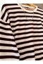STRIPED OVERSIZED WOMEN'S SWEATSHIRT - 2
