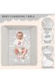 Portable Baby Changing Table, Foldable Diaper Changing Station with 3-Level Adjustable Height, Water - 2