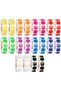 20 Rolls Solid Round Color Coding Labels Roll, 1000 pcs Each, Self-Adhesive Writable Dot Stickers fo