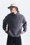 Oversize back printed sweatshirt