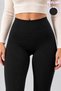 Women's Brushed Inside High-Waisted Shaping / Sculpting Winter Stretch Leggings - 6