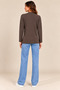 Women's Brown Brushed Inside Viscose Soft-Textured Cardigan - 6