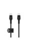 كابل شحن BoostCharge Pro Flex المجدول من نوع USB-C، معتمد من USB-IF، يدعم تقنية Power Delivery PD للشحن السريع من النوع C.