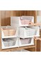 5 Pack Stackable Closet Storage Basket, Multifunctional & Foldable Closet Organizer for Bathroom Kit