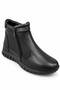 Fabbi 83707 Women's Genuine Leather Double-Zip Casual Comfort Boots