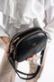 Black Women's Crossbody Bag: Casual, Stylish, and Practical Shoulder Bag with 3 Main Zippers - 5