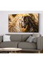 Gold-Glittered Black-and-White Horse One-Piece Canvas - Canvas Painting - 4