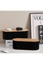Cable Management Box, Bamboo Cover Cord Organizer, Black - 5
