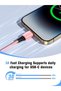 3 عبوات (6 أقدام/2 متر) من كابلات USB من النوع C، كابل USB من النوع A إلى C، سلك شحن سريع 2.4 أمبير لهواتف آيفون 16 و15 برو ماكس - 2