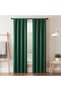 Darrell Thermaweave Blackout Window Curtain Panel, 37" x 95", Emerald