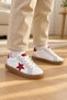 Unisex Rubber Sole, Lace-Up Casual Sneakers for Girls and Boys with Star Details - 5