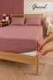 Vita | 100% Cotton Double-Size 3-Piece Fitted Sheet Set | Pillowcase | Fitted Sheet | Bed | Home Textiles - 180 x 200 cm - 3