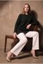 Off-Shoulder Zippered Women's Mercerized Tunic - 3