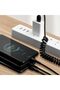 كابل شحن USB A إلى USB C قابل للسحب 3 في 1، سلك شحن سريع 5 أمبير مع مقسم Y، متوافق - 4