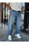 Blue Washed Baggy Jeans DF-3472 - 6