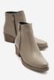 JAYER Taupe Color Floter Genuine Leather Zip-Up Women's Heeled Boots