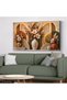 Flowers and Plants in a Ceramic Vase—Single-Piece, Non-Illuminated Canvas - Canvas Painting - 4