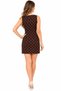 Polka Dot Lined Mini Dress, Length 83 cm - 4