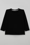 Boys' Long-Sleeve Basic T-Shirt, Ages 5–9, Black