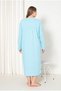 100% Cotton Transitional Fabric Long-Sleeved Plus-Size Maternity Nightgown 521 - 5
