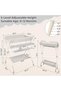 Portable Baby Changing Table, Foldable Diaper Changing Station with 3-Level Adjustable Height, Water - 6