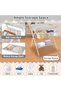 Portable Baby Changing Table, Foldable Diaper Changing Station with 3-Level Adjustable Height, Water - 3