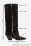 LONZA Brown Suede Women's Chunky-Heeled Boots with Zip Detail - 5