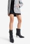 LOXLEY Black Leather Buckled Women's Heeled Boots - 3