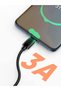 كابل USB قصير إلى USB-C، كابل كيبل كريشن قصير بطول 0.5 قدم، شحن سريع 3 أمبير. - 3