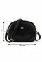 Black Women's Crossbody Bag: Casual, Stylish, and Practical Shoulder Bag with 3 Main Zippers - 8