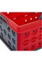 32L Foldable Basket, Collapsible Storage Crate, Red, IFCRFL001RD - 7
