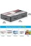 4 Pcs Under Bed Storage Containers with Handles, 90 L Large Underbed Storage Box with Clear Window, - 3