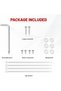 Front License Plate Bracket Holder, Universal Front Bumper, License Plate Mounting Kit, Frame Tag Un - 6