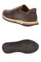 Coffee Genuine Leather Lace-Up Men's Casual Sneakers 42172 - 5