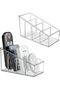 Remote Control Holder With 4 Compartment Clear Plastic Remote Control Organizer For Table Small TV R