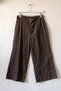 Italian Brown Elasticated Hem Wide-Leg Corduroy Oversized Woven Pants 102 68 - 2