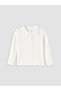 LCW Kids White Plain Slim-Fit Long-Sleeve Girls' T-Shirt, Featuring the ALITA CITY Touch - 2