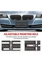 Front License Plate Bracket Holder, Universal Front Bumper License Plate Mounting Kit, Frame Tag Uni - 2