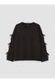 TWO MT SHOP QUALITY LCW Curve Black Plus-Size Women's Sweatshirt - 3