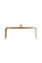 Vintage Metal Bow-Topped Bag, 25 CM - Gold