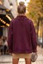 Italian Burgundy-Collared, Sleeve-Cuffed, Metal-Buttoned, Pre-Washed, Sequin-Decorated Gabardine-Woven Jacket 70 65 - 8