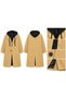 MEN'S WINTER COAT WITH REMOVABLE HOOD AND MELTON COAT TRIM - 3