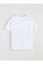 Two Mt Shop Quality Lcw Kids White Oval Collar Wednesday Printed Girls' T-Shirt - 6