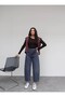 Lace-up wide-leg barrel jeans - 2