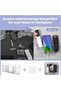 2-Pack Self-Adhesive 3-Compartment Remote Control Holder – Wall-Mounted Organizer for Media Controll - 4