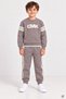 Taba Boys' Summer Embroidered Crew-Neck Sweatsuit Set with Zipper 25055 - 2