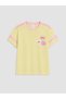 Alita City Lcw Kids Yellow Printed Standard & Regular Short Sleeve Girls' T-Shirt with a Difference